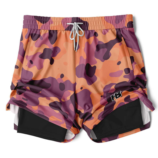 ReDy  WoMeN'S AnD mEnS cAmO 2 iN 1 sHoRts