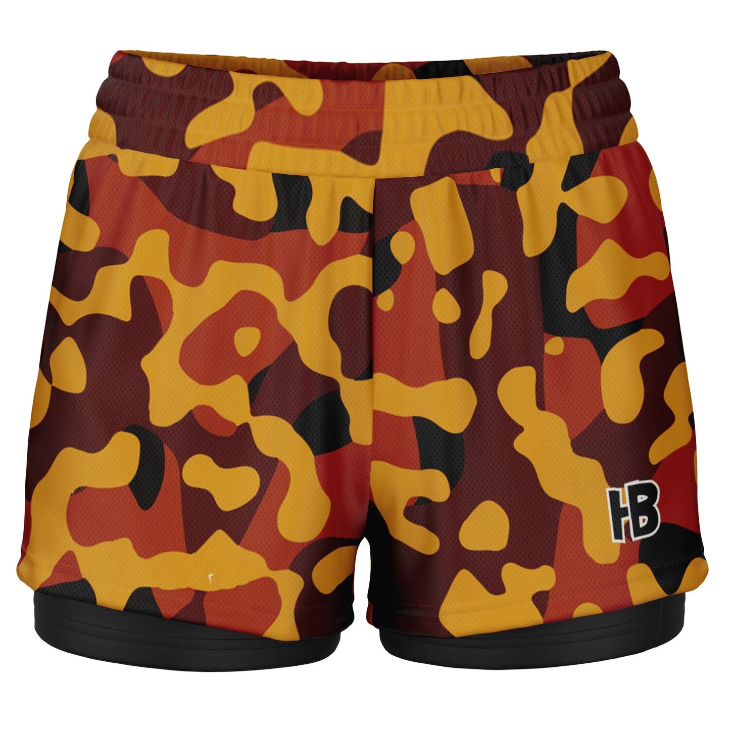 ReDy PoP WoMeN'S AnD mEnS cAmO 2 iN 1 sHoRts